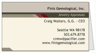 Finis Business Card